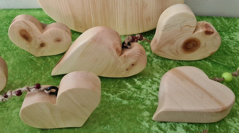 Holzherz Zirbenholz Zirbelkiefer Unikat Exklusives Lieblingsstück