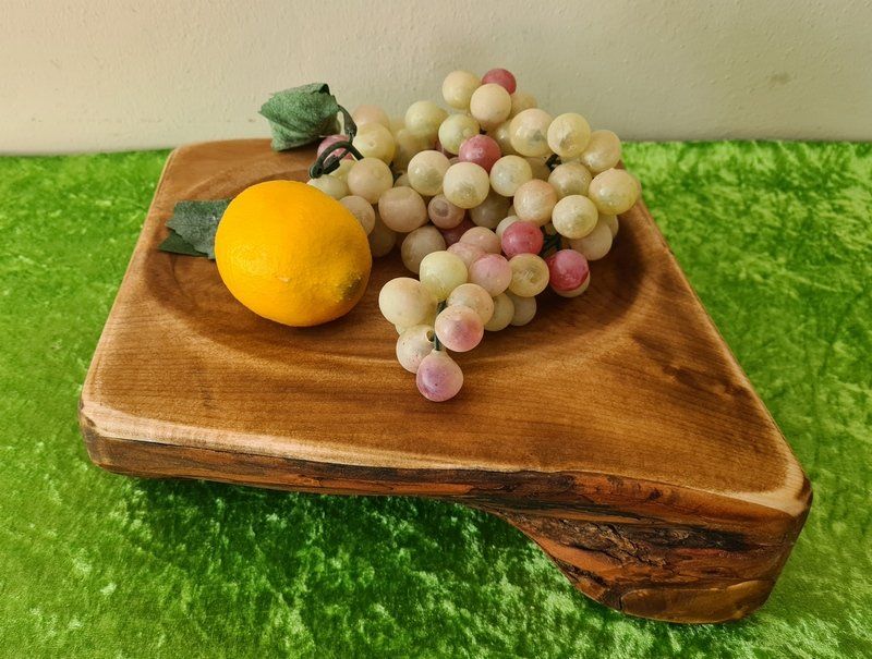 Holzschale Obstschale aus Weide gebeizt Unikat Exklusives Lieblingsstück Unikat Handarbeit