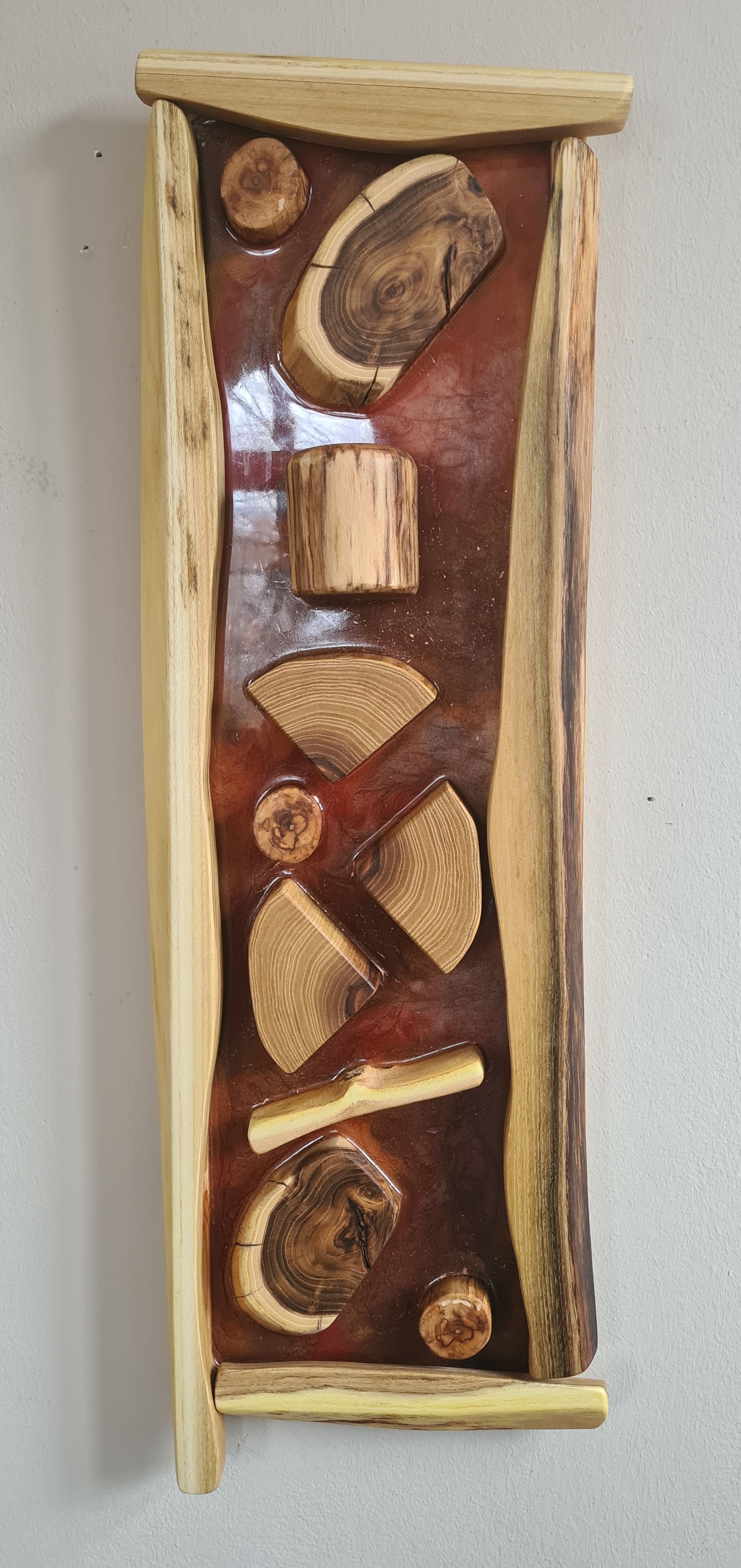 silber bronze kupfer Wandbild aus Robinie und Epoxidharz Epoxy Collage Exklusives Lieblingsstück Unikat Handarbeit