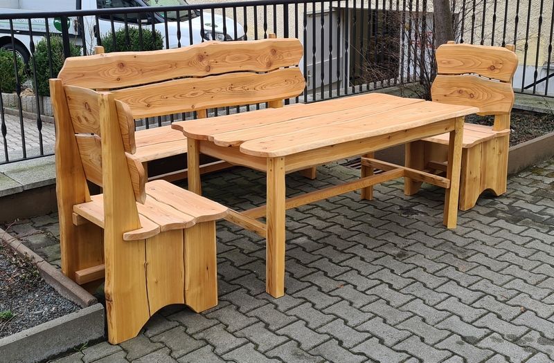 Gartenbank Gartentisch Lärche Unikat Exklusive Lieblingsstücke