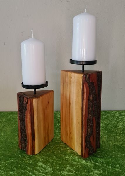 Kerzenständer Weide geölt Exklusives Lieblingsstück Unikat Handarbeit