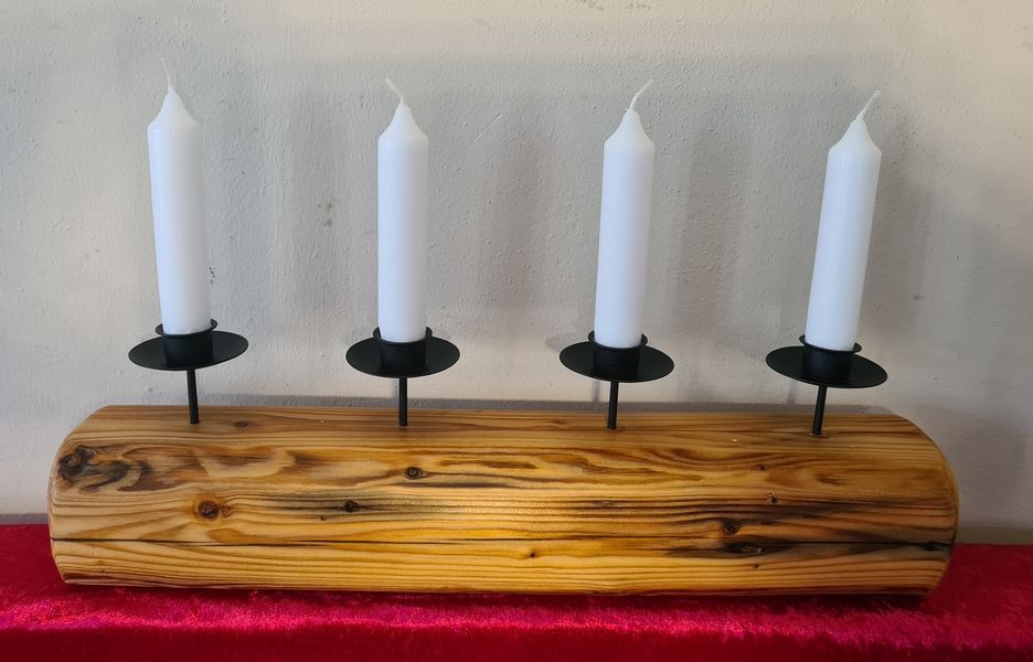 Kerzenständer Teelichthalter aus Holz alte Balken geölt Exklusives Lieblingsstück Unikat Handarbeit