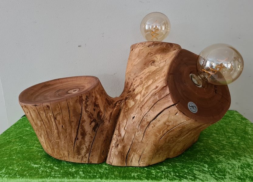 Bodenlampe aus Verzweigung Kirsche Kirschbaum Unikat Exklusives Lieblingsstück