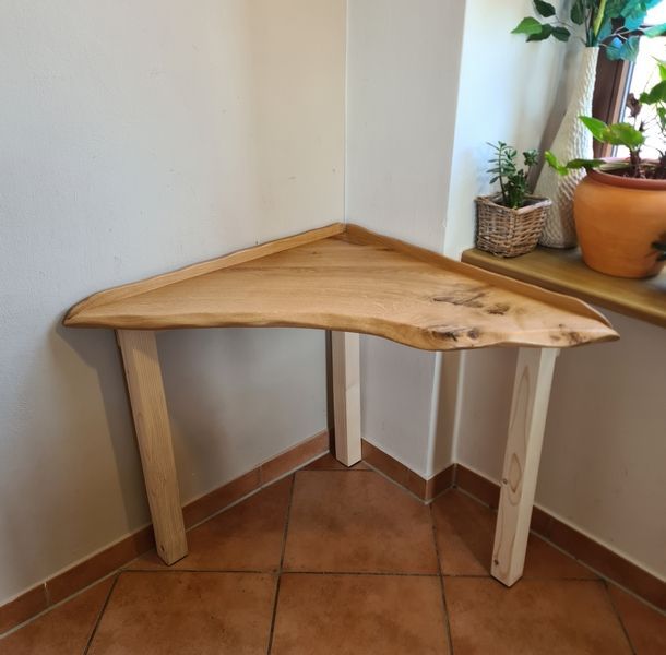 Ecktisch Eiche geölt Exklusives Lieblingsstück Unikat Handarbeit