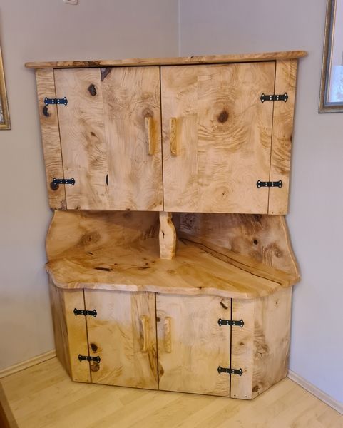 Schrank Eckschrank Bord aus Ahorn geölt Exklusives Lieblingsstück Unikat Handarbeit