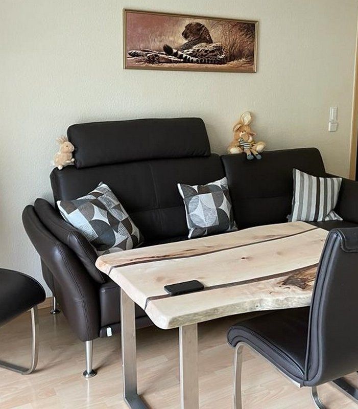 Couchtisch aus Ahorn mit Epoxy geölt Exklusives Lieblingsstück Unikat Handarbeit