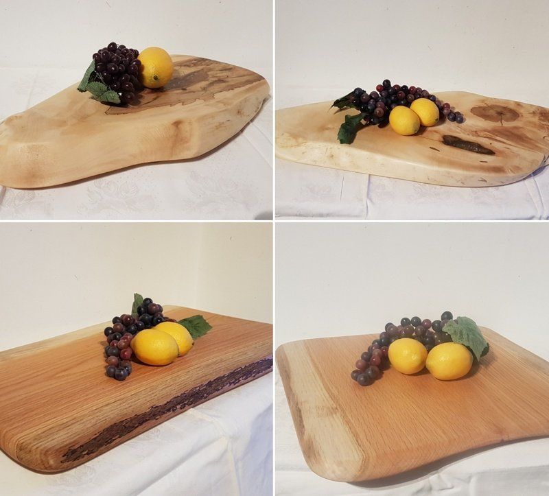 Servierbrett Servierplatte aus Eiche und Ahorn Gaststättendekoration Exklusives Lieblingsstück Unikat Handarbeit