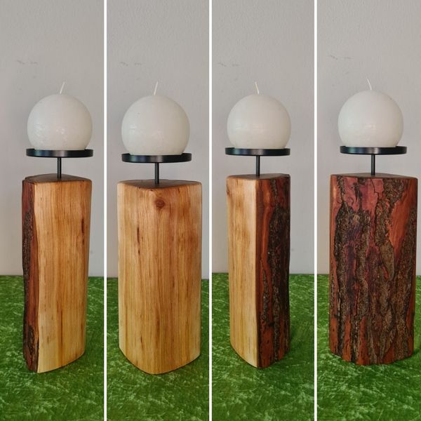 Kerzenständer Weide geölt Exklusives Lieblingsstück Unikat Handarbeit