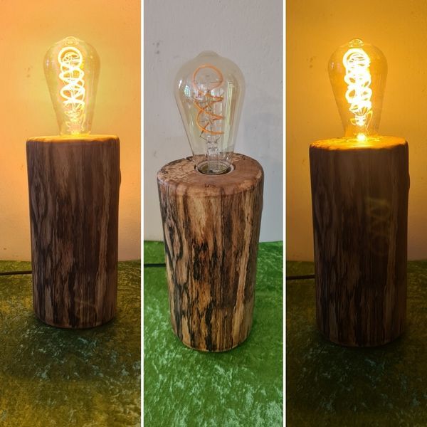 Tischlampe Holz Unikat Exklusives Lieblingsstück