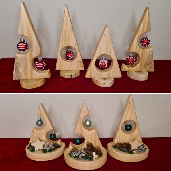 Weihnachtsbaum mit Kugel Douglasie Holz Unikat in Handarbeit hergestellt Exklusives Lieblingsstück Unikat Handarbeit