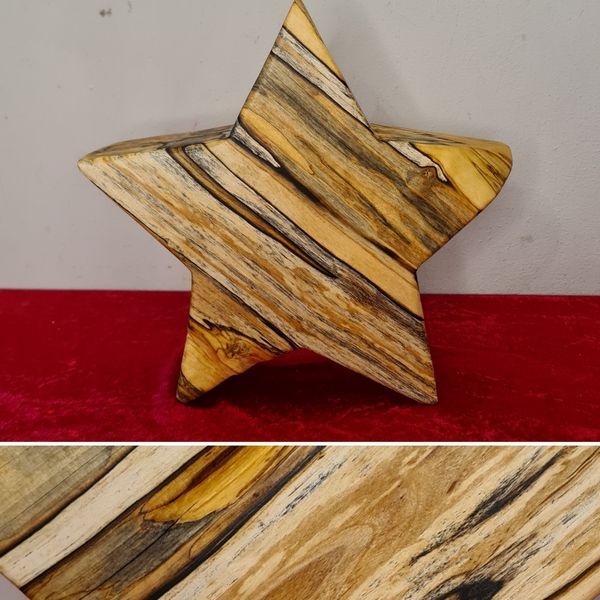 Holzstern Weihnachtsstern Unikat in Handarbeit hergestellt Exklusives Lieblingsstück Unikat Handarbeit