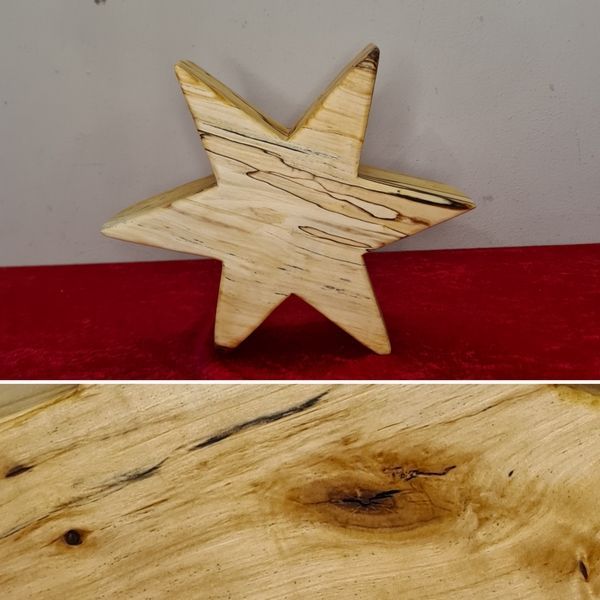 Holzstern Weihnachtsstern Unikat in Handarbeit hergestellt Exklusives Lieblingsstück Unikat Handarbeit