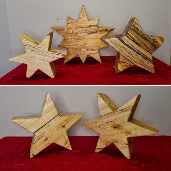 Holzstern Weihnachtsstern Unikat in Handarbeit hergestellt Exklusives Lieblingsstück Unikat Handarbeit