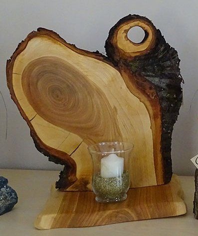 Kerzenständer / Windlicht aus Holz, Kirsche Kerzenständer / Windlicht aus Holz, Kirsche