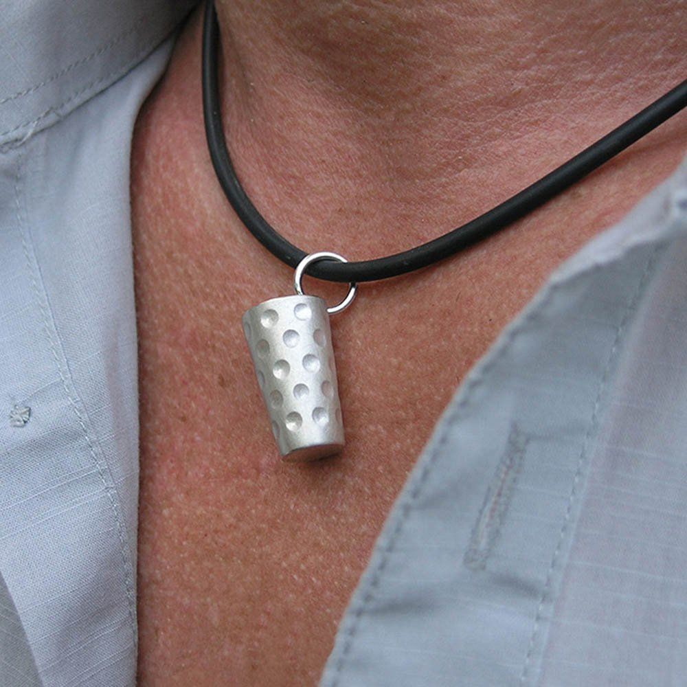 Dubbeglas-Anhänger, silber matt