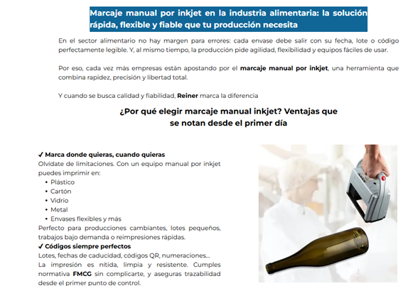 Nuevo artículo en Blog , marcaje industrial