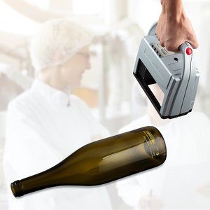 Impresión tinta amarilla sobre vidrio