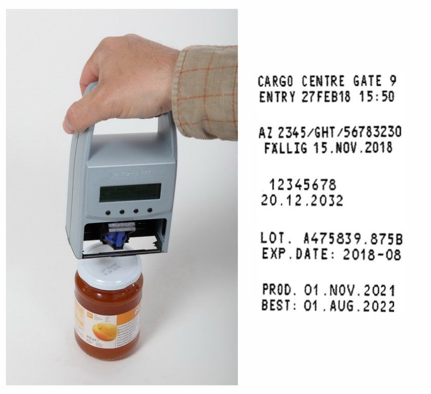 Muestra de marcada Jet Stamp790