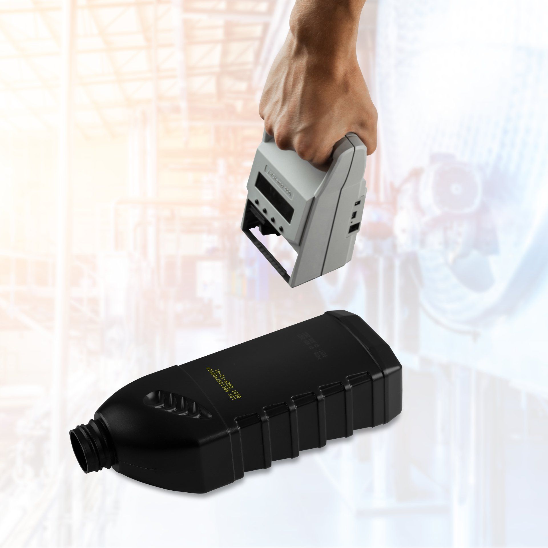 Impresión JetStamp 990 sobre botellas plástico