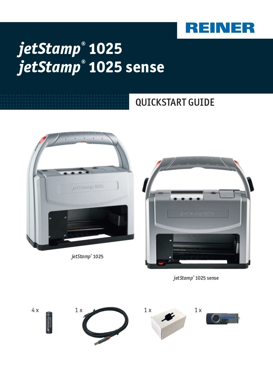 Modo de empleo breve Jet Stamp 1025