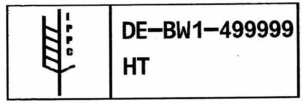 Muestra marcada Jet Stamp 1025