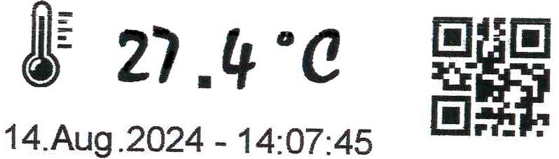 Muestra marcada Jet Stamp 1025 sense