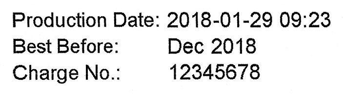 muestra marcada jet Stamp graphic 970