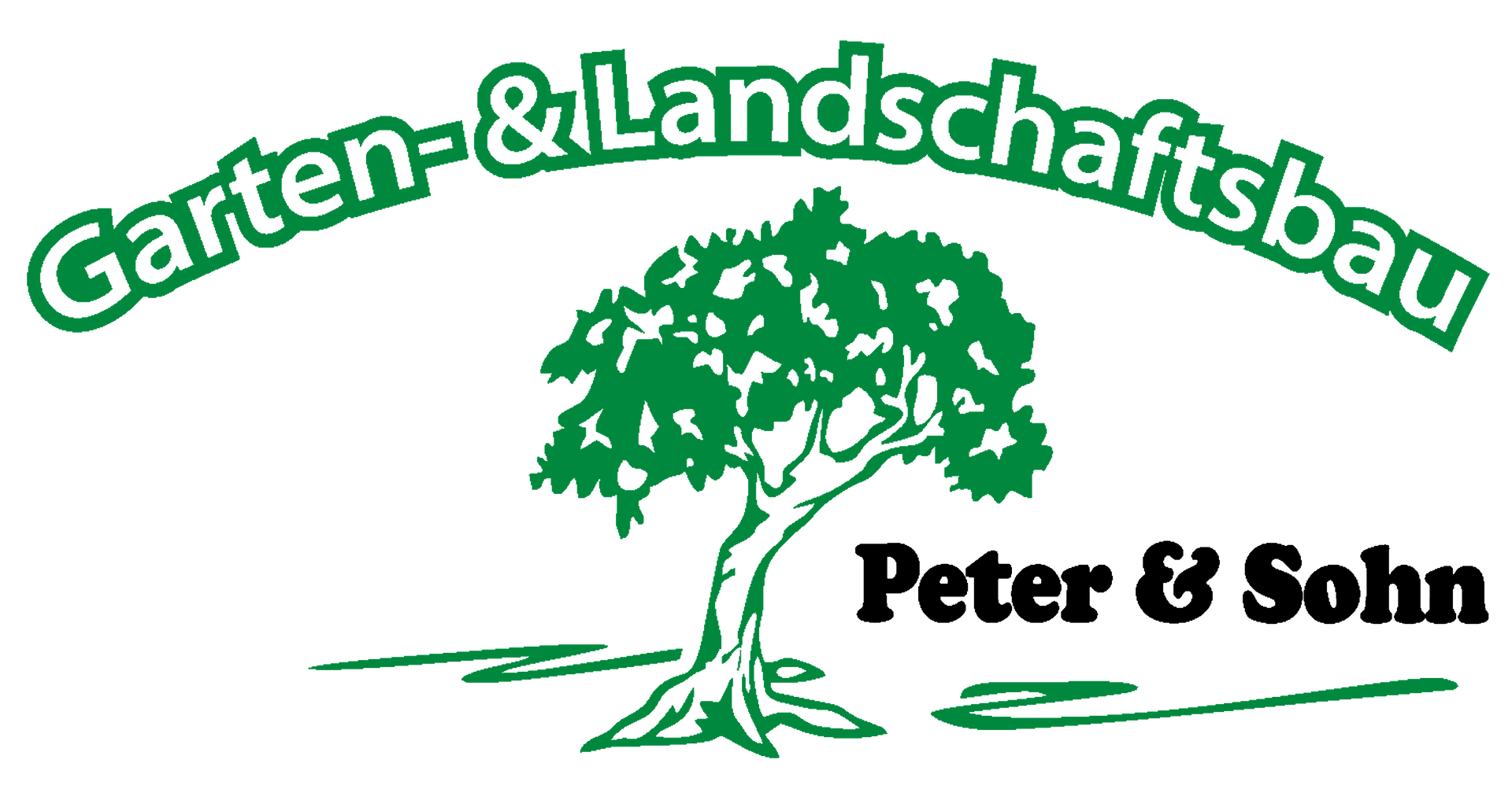 Firmenlogo Peter und Sohn: Baum-Symbol mit