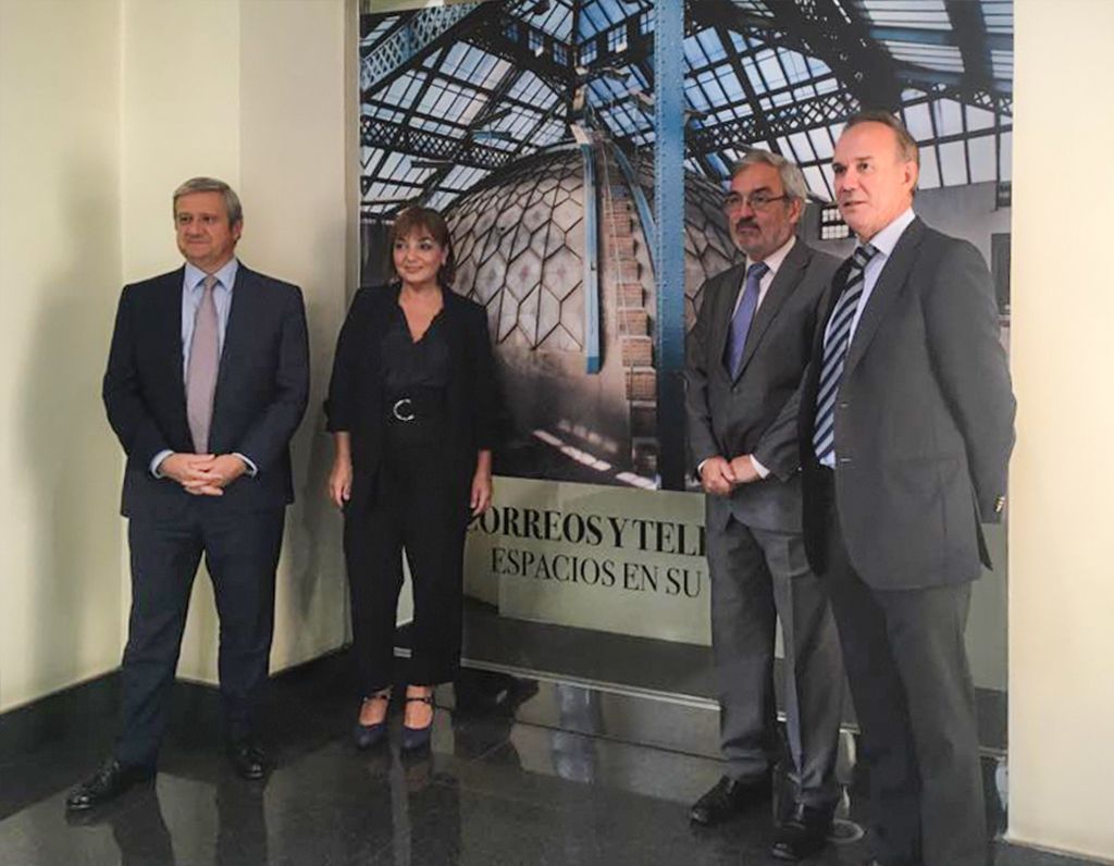 Presidente Javier Cuesta en la inauguración Espacios en su Tiempo