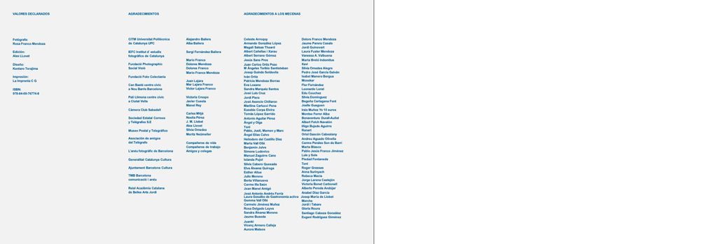 Páginas finales de Valores Declarados Venta el Fotolibro