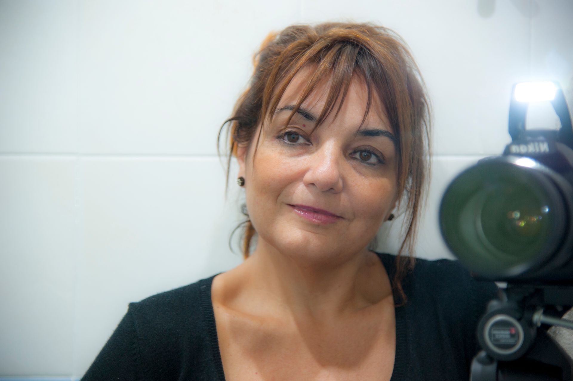 Fotógrafa de antropología e investigacion de Correos y Telégrafos Rosa Franco Mendoza