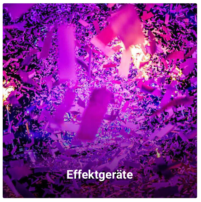 Effektgeräte Mieten Effektgeräte Kategorie