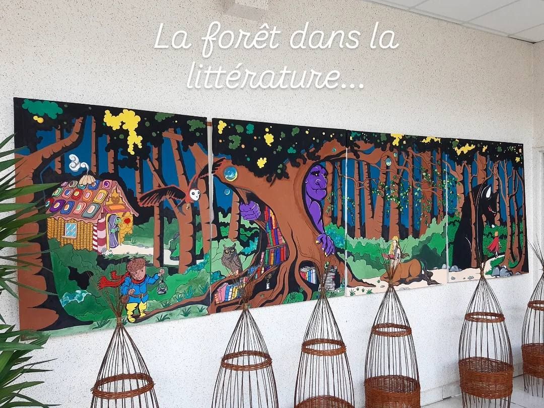 Fresque lycée Melle Forêt dans la littérature