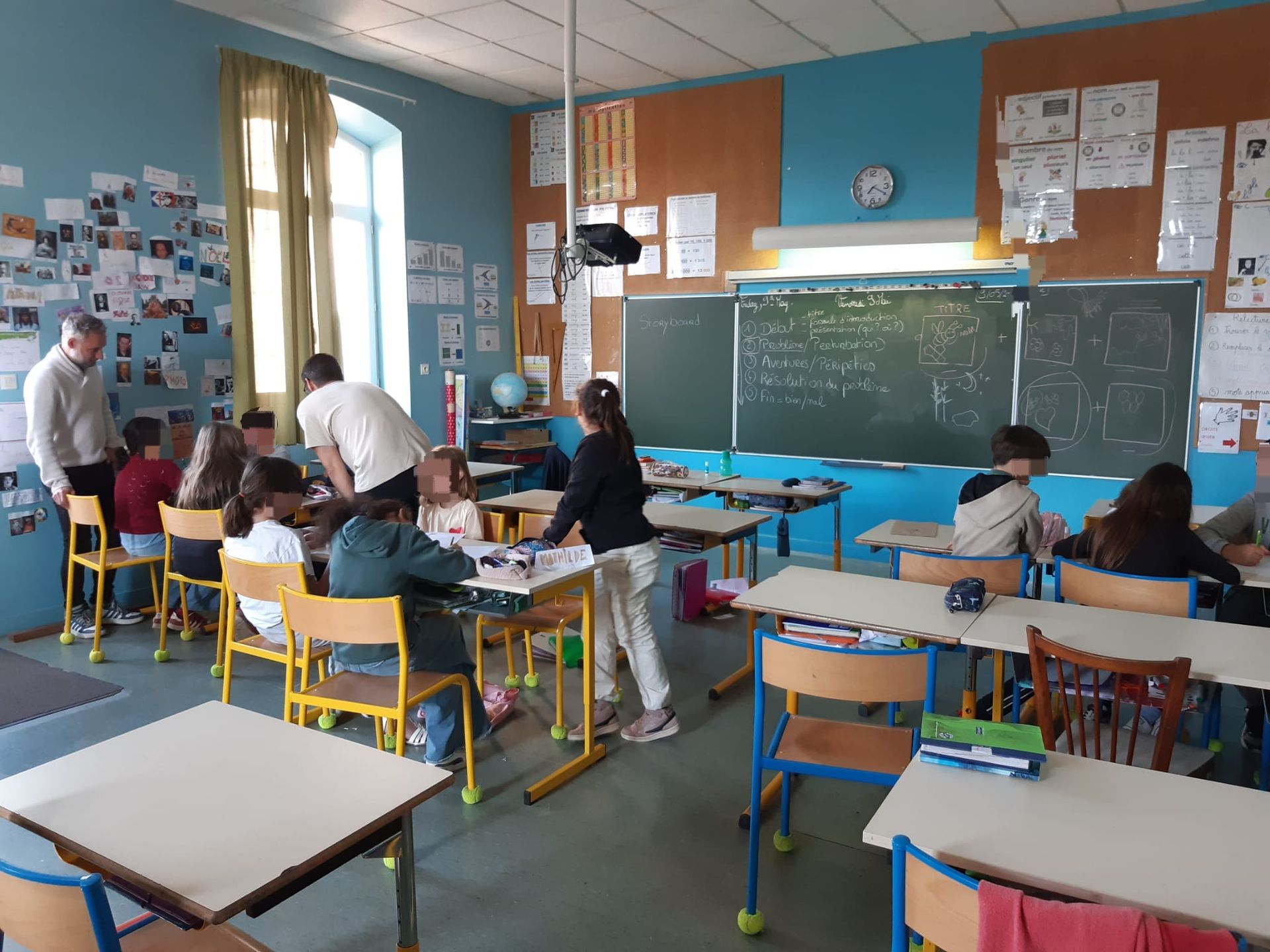 Création de kamishibaï, atelier participatif, projet scolaire, école Deux-Sèvres. Intervention scolaire auteur illustrateur.