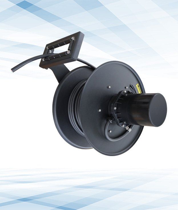 Sprign-driven Cable Reel