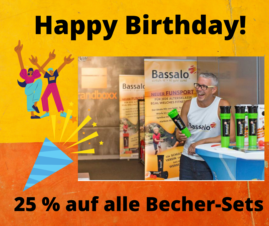 25 % auf alle Becher-Sets bei Bassalo Cupball