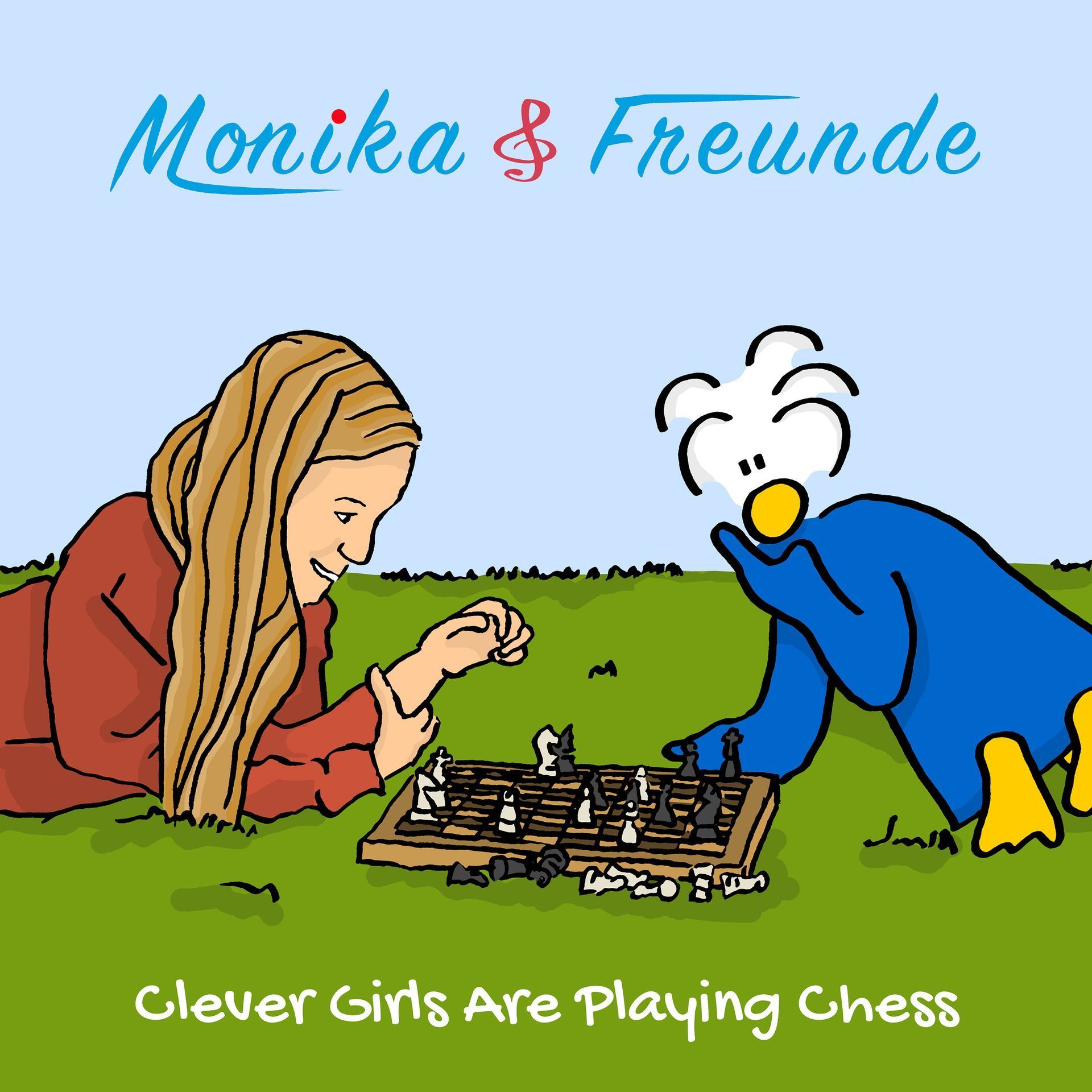 Schlaue Mädchen spielen Schach Schlaue Mädchen spielen Schach, Monika und Freunde