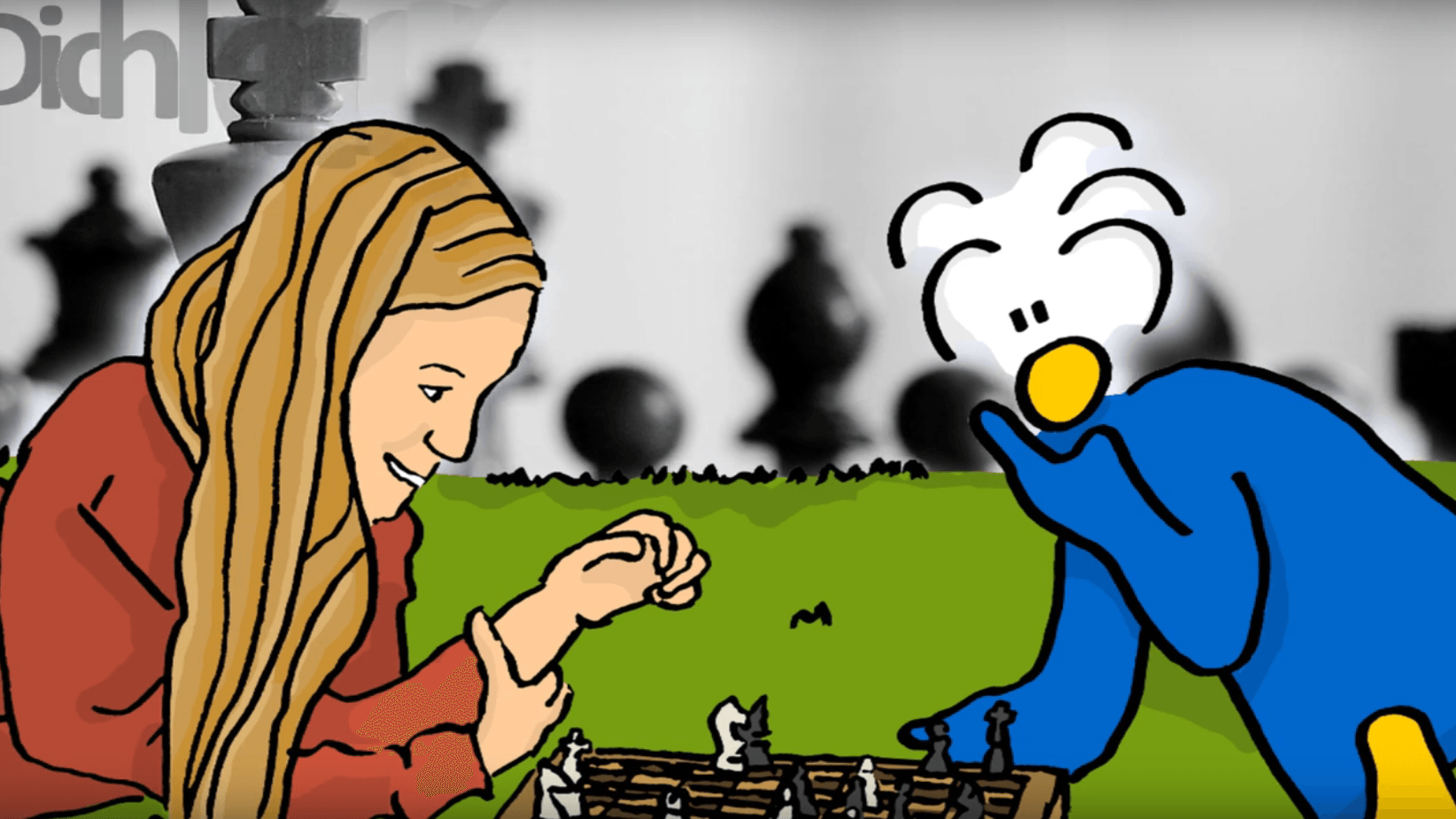 Schlaue Mädchen spielen Schach Schlaue Mädchen spielen Schach, Monika und Freunde