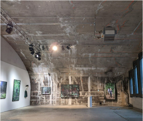 Space in the second arch of the bridge for exhibitions BALZER Event Locations Honsellbruecke Family Montez