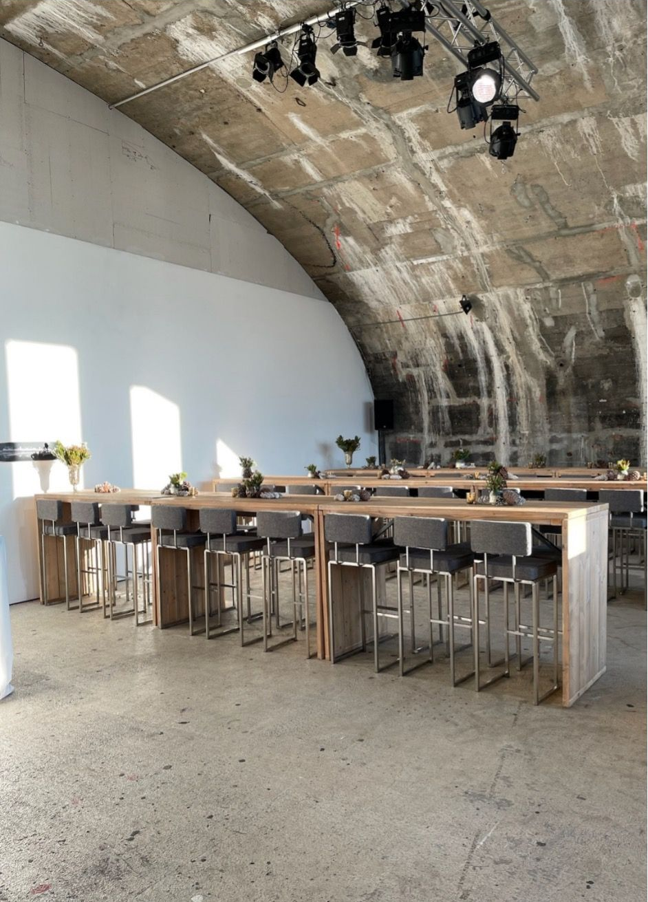 Event space in a bridge arch BALZER Event Locations Honsellbruecke Family Montez