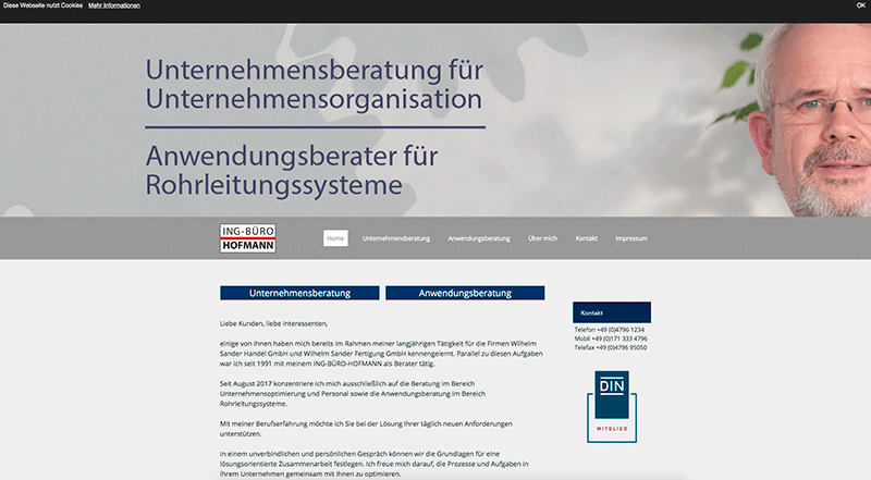 Website Ingenieur Büro Hofmann