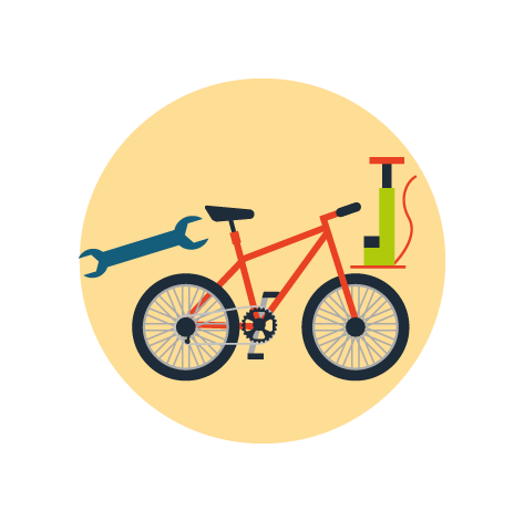 Fahrrad Reparaturstation der Gemeinde Hosskirch Fahrrad Reparaturstation der Gemeinde Hosskirch