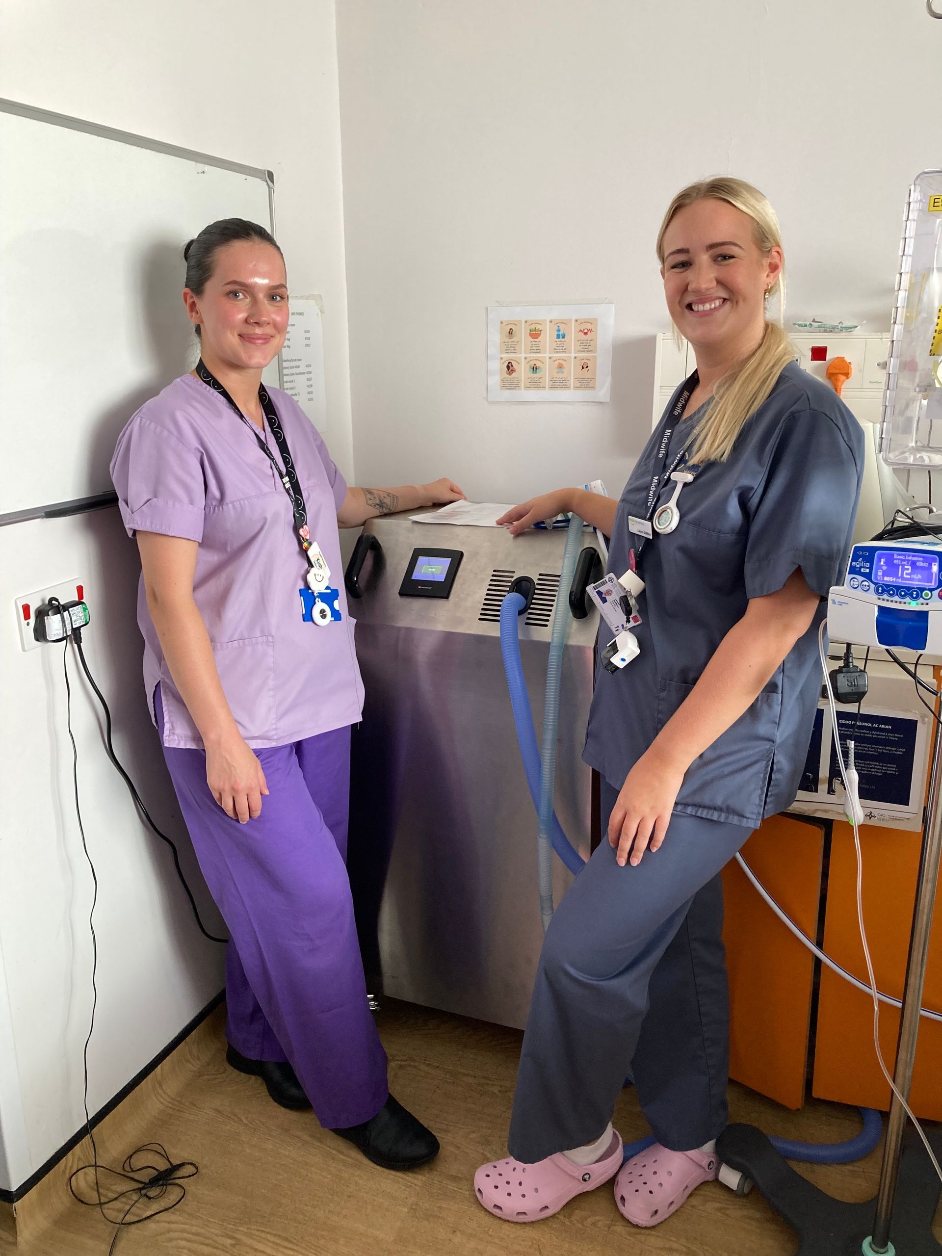 user midwife testing of N2O clear at university hospital wales