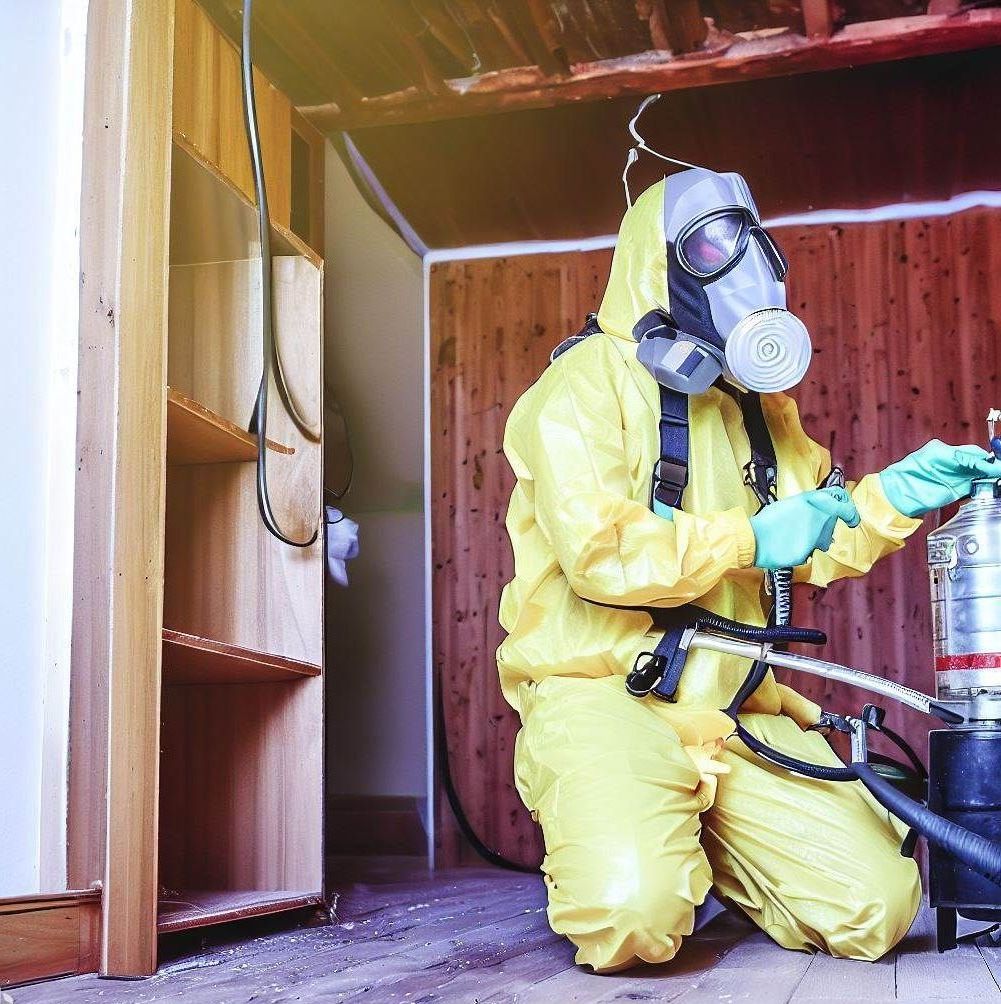 Técnico en servicio de fumigación de termitas Técnico en servicio de fumigación de termitas