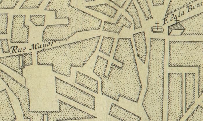 Plano de Madrid hacia 1735 Plano de Madrid hacia 1735