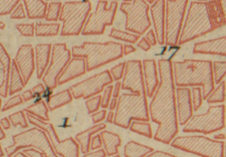 Plano de Madrid en 1762 Plano de Madrid en 1762