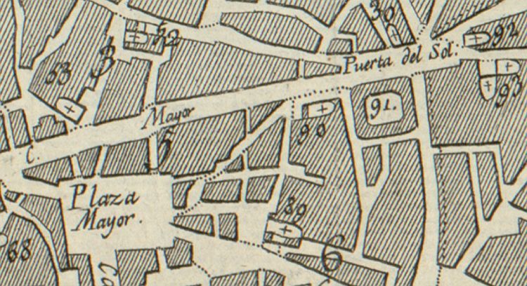 Plano Geométrico de Madrid en 1800 Plano Geométrico de Madrid en 1800