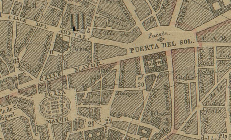 Plano Geométrico de Madrid en 1875 Plano Geométrico de Madrid en 1875
