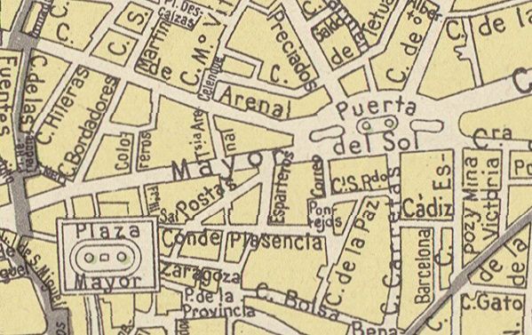 Plano de la Villa de Madrid en 1957 Plano de la Villa de Madrid en 1957