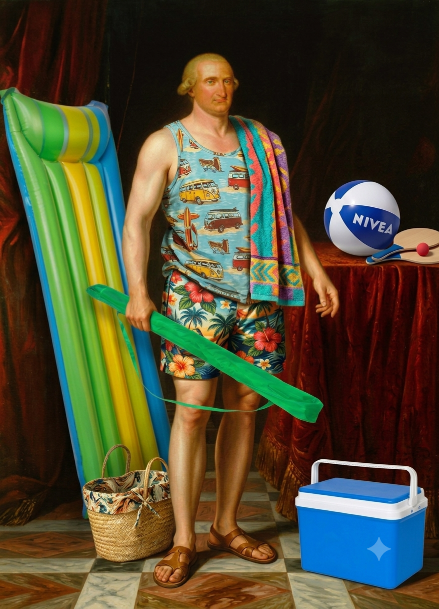 Carlos IV espera a la familia para ir a la playa